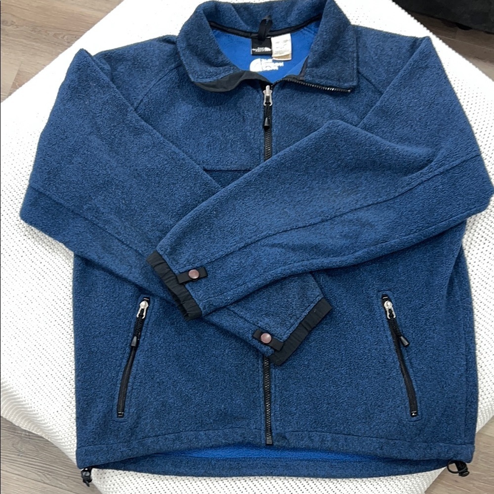 The North Face Men's Blue Fleece Jacket - Picture 3 of 11